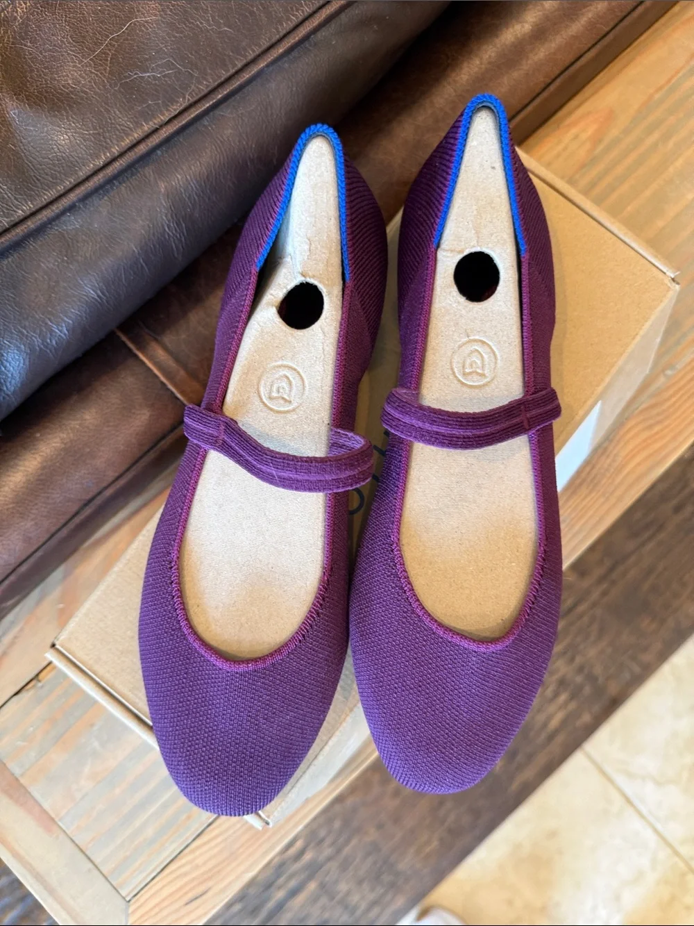 Rothy's The Square Mary Jane in Plum
